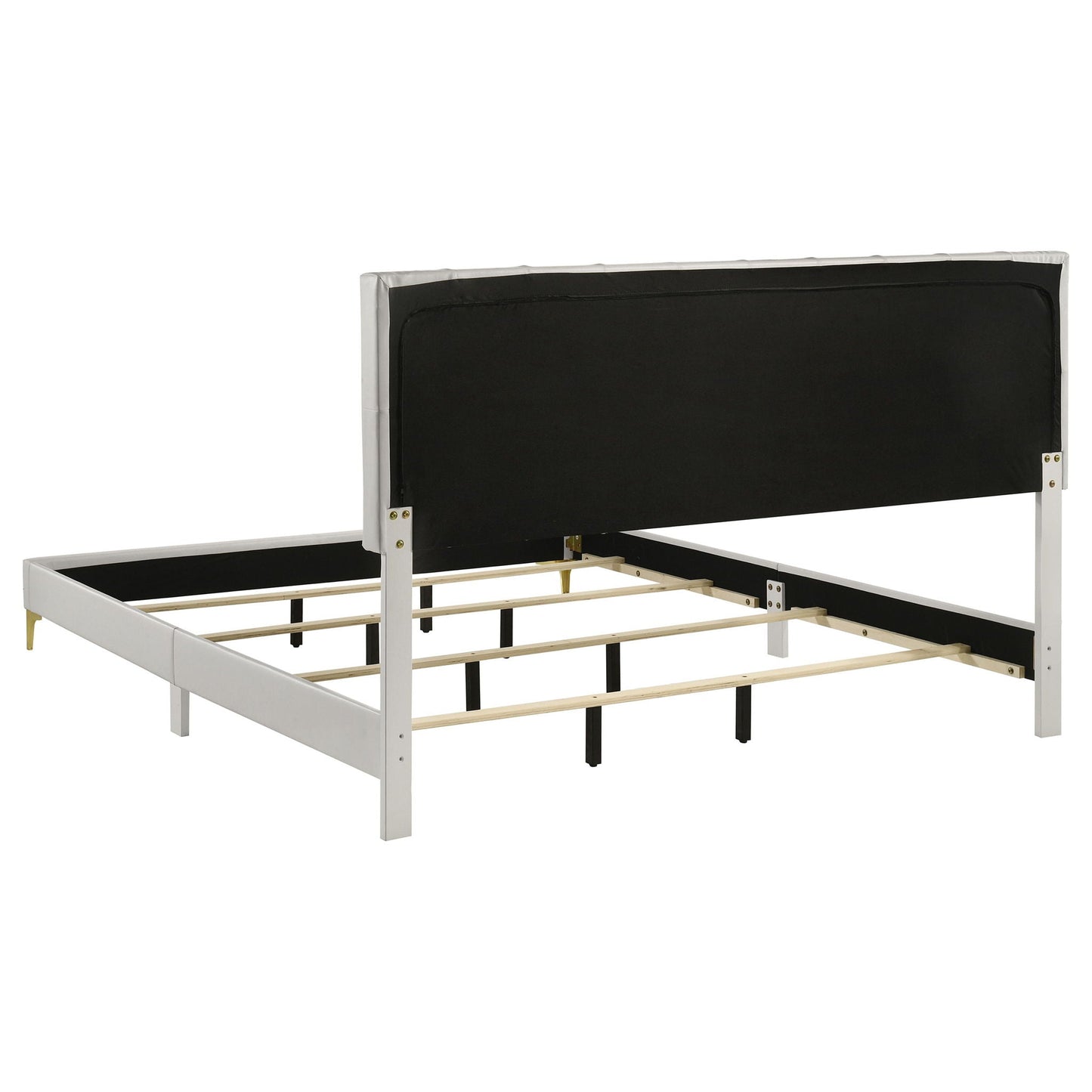 Kendall Upholstered Eastern King Panel Bed White