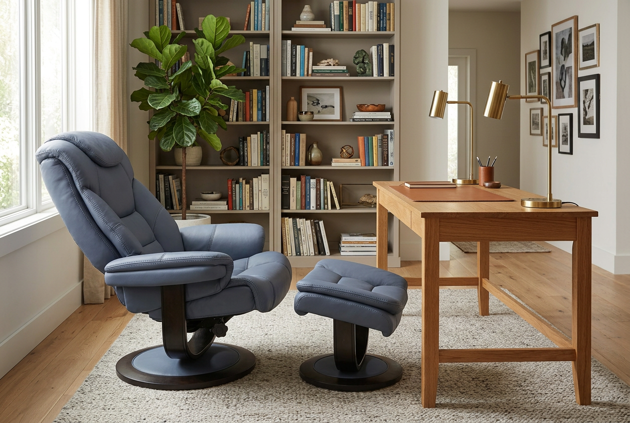 Oslo Euro Recliner w/ Ottoman
