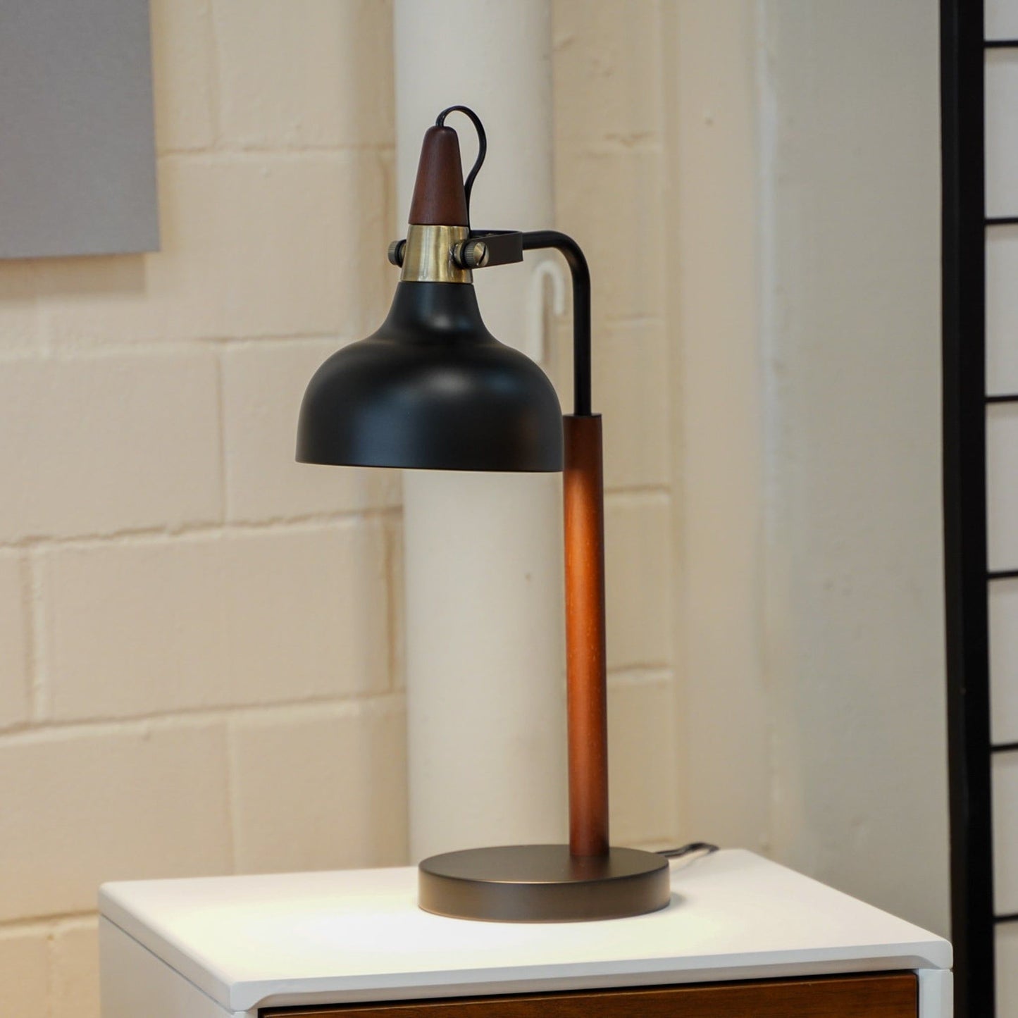 Glowlite - Table Lamp With Cone Shade - Black