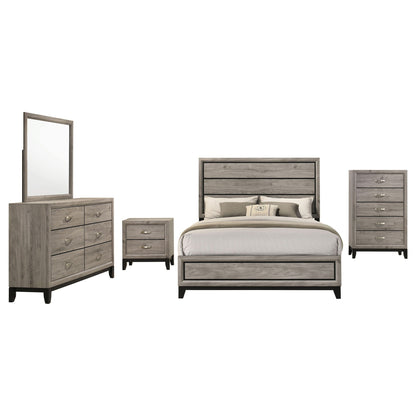Valen Five-piece Eastern King Bedroom Set Light Taupe