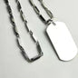 Custom Necklace Female Pendant Dog Tag Personalized Stainless Steel Ladies Birthday Gift