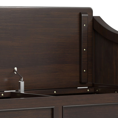 Connaught - Entryway Storage Bench With Shelf - Chestnut