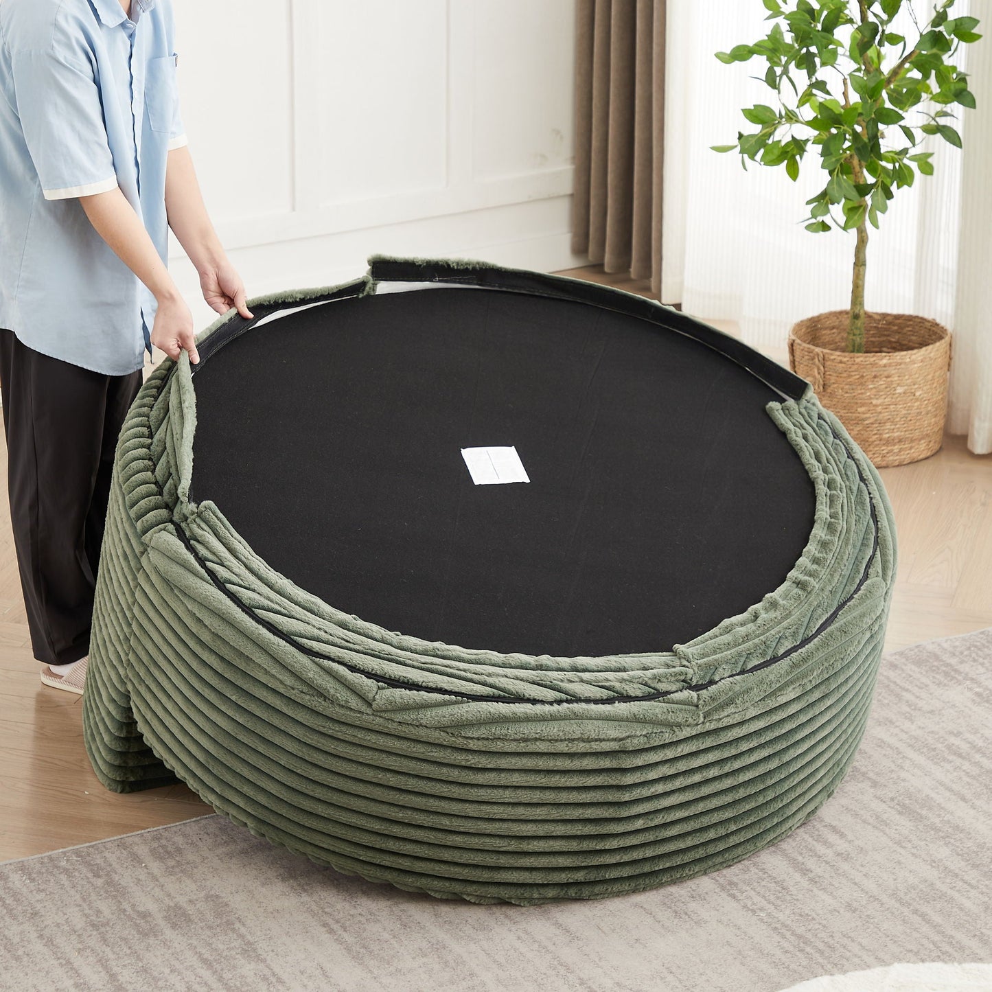 Swivel Chair With 360° Rotation For Living Room