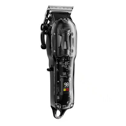 High-Power Pet Clipper With Transparent Shell & Digital Display