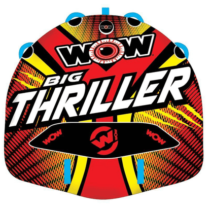 WOW Watersports Big Thriller 1 or 2 Person Inflatable Towable Deck Tube