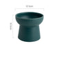 High Foot Neck Protection Ceramic Cat Bowl