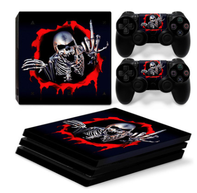 PS4 Pro Anti-Scrape Geometric Pattern Sticker | Durable Protection for Gaming Console