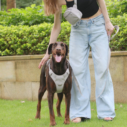 Cross-border Gentleman Gray Corduroy Pet Collar Chest Strap Suit