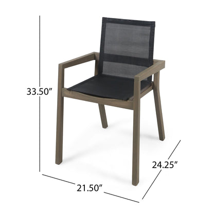 Belfast - Dining Chair With Acacia Wood Frame And Seating (Set of 2)