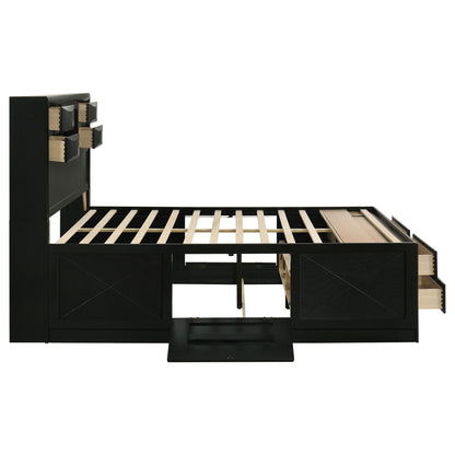 Briana 4-piece Eastern King Bedroom Set Black