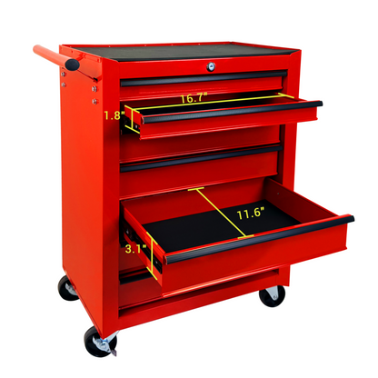 Rolling Metal Tool Chest with 7 Drawers - 20" Steel Cabinet