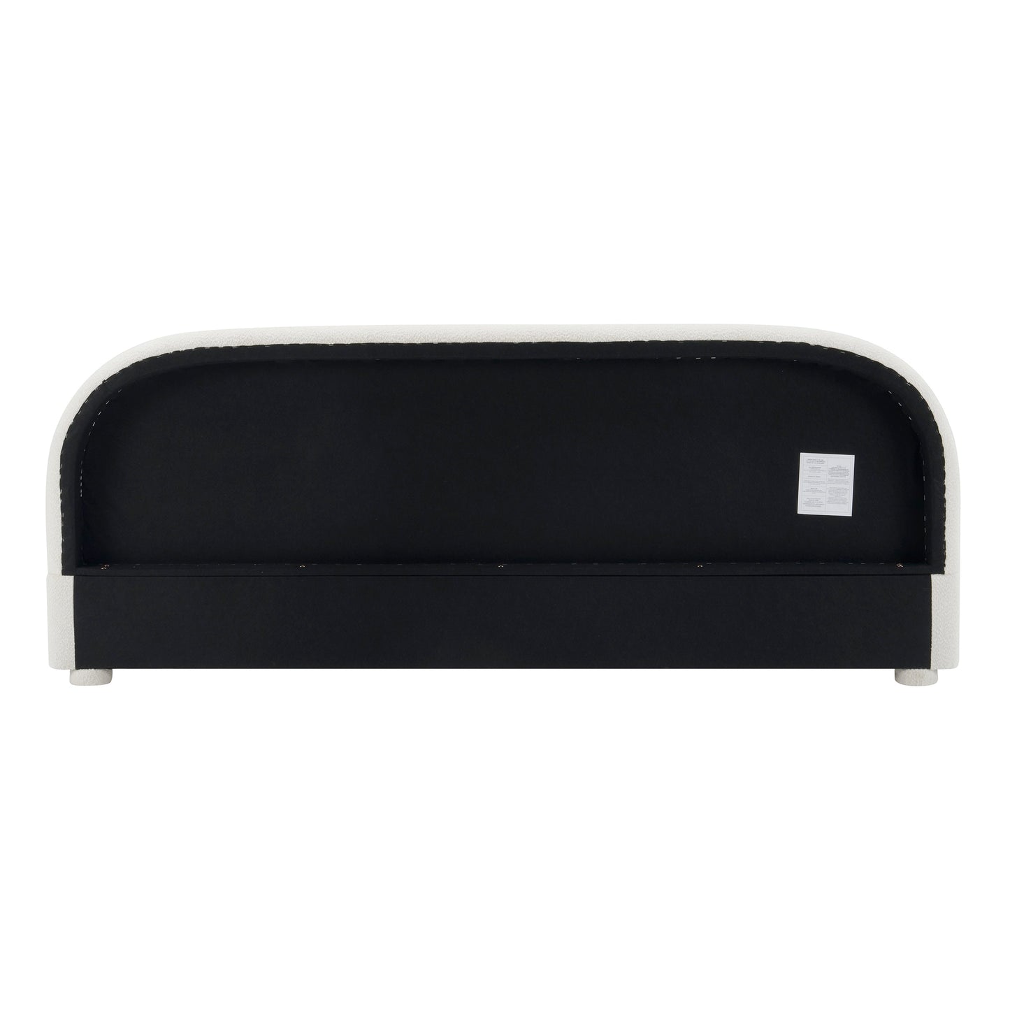Cream Style Fabric Upholstered Bed, Simple Modern Bedroom King