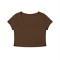 Loki & Ivy Women's Solid Color Slim Crop T-Shirt