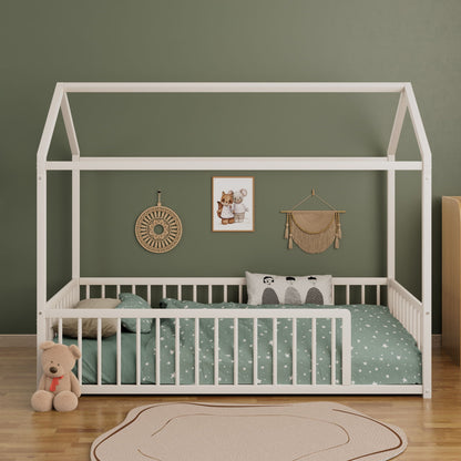 Montessori Floor Bed Frame With House Shape