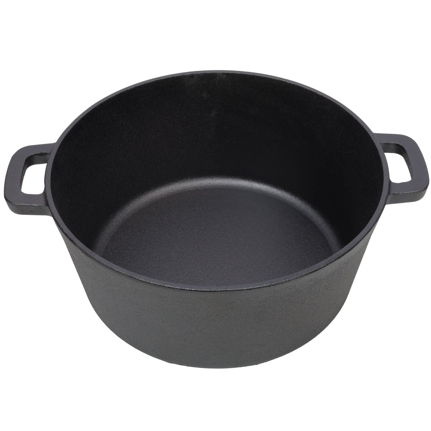3 In 1 Pre-Seasoned Cast Iron Dutch Oven, 5 Quart with Silicone Handles