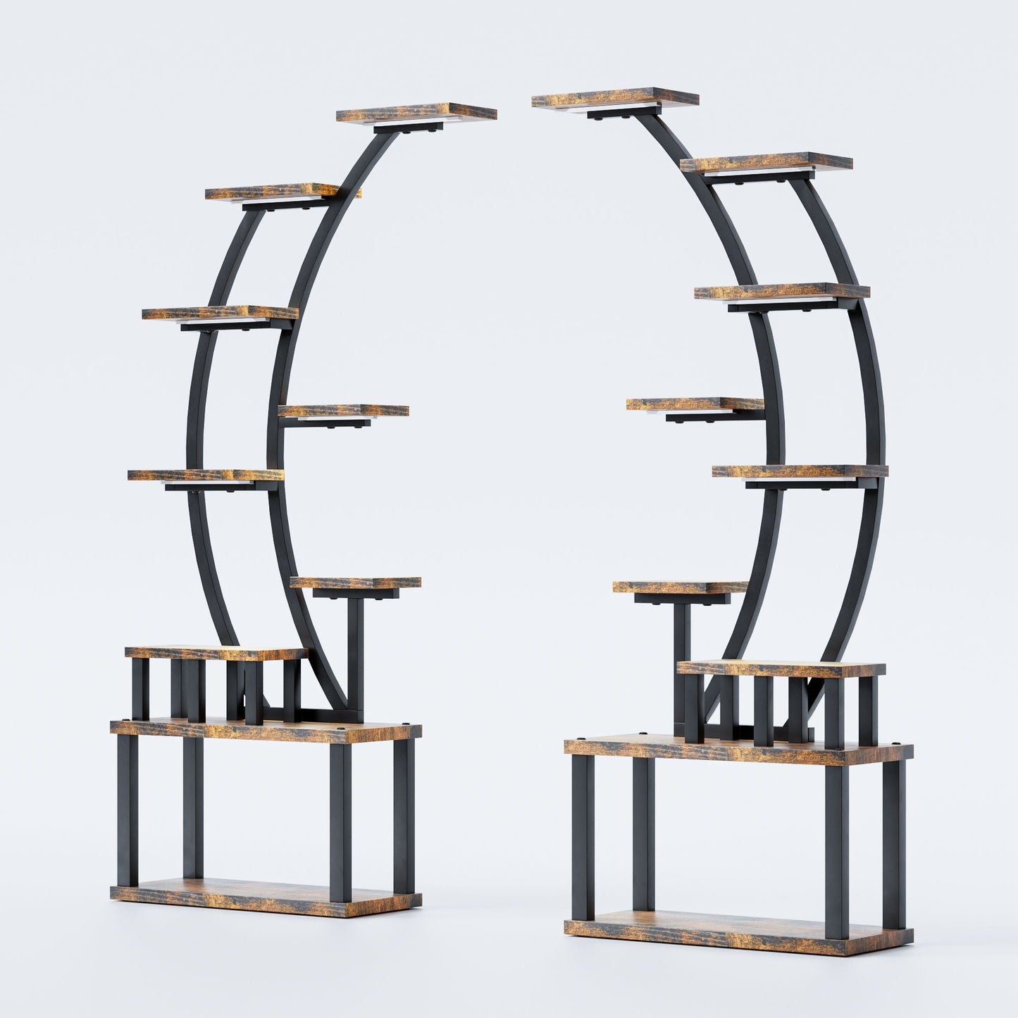 9 Tiered Indoor Plant Stand With 5 Adjustable Grow Lights