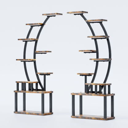 9 Tiered Indoor Plant Stand With 5 Adjustable Grow Lights