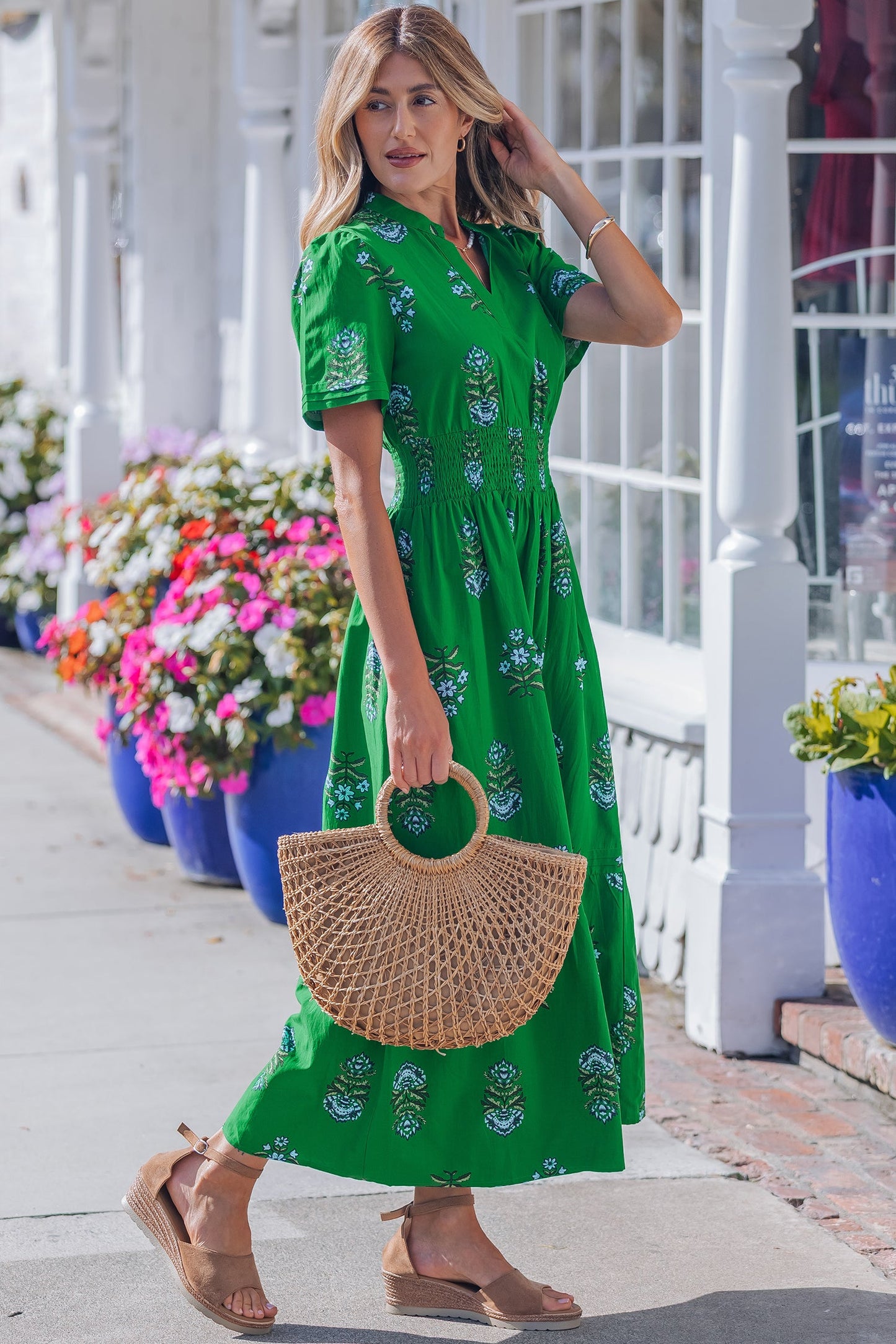 Davina Ruffle Hem Maxi Dress
