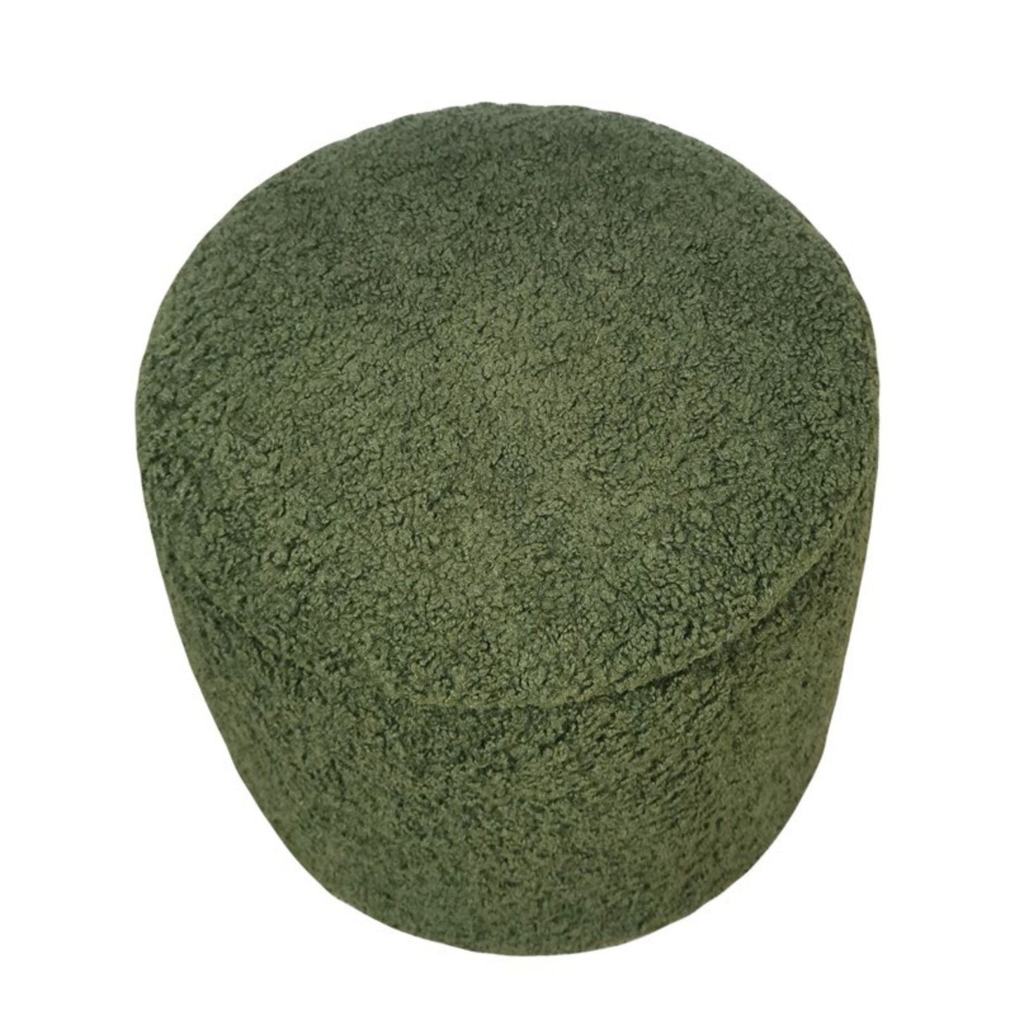 Elegant Round Storage Ottoman Upholstered