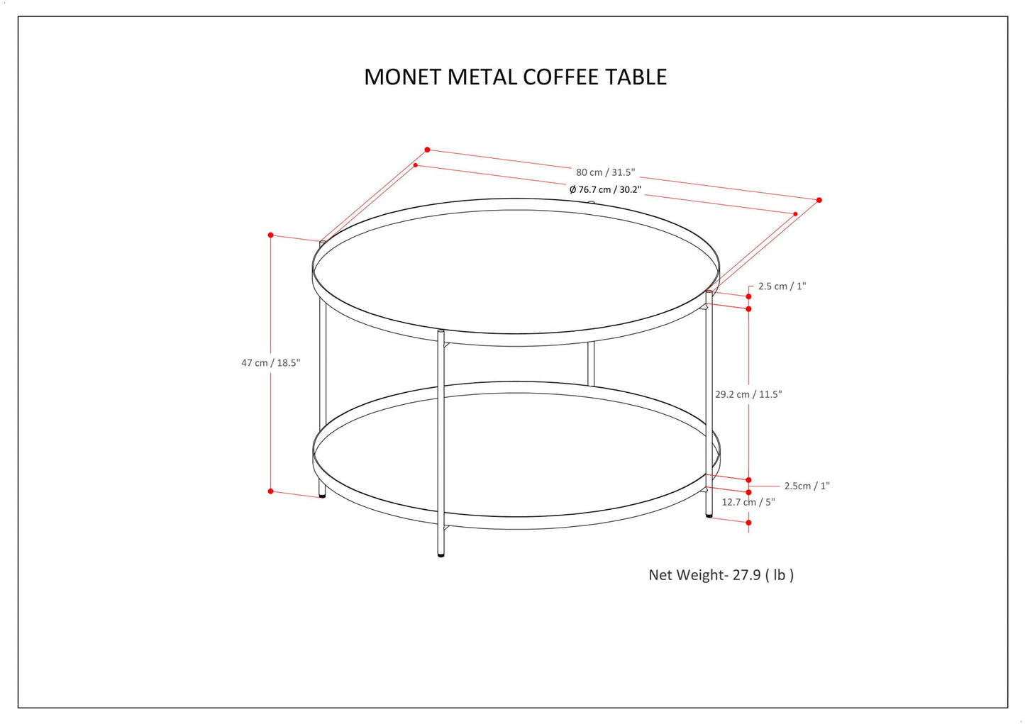 Monet - Handcrafted Table
