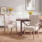 Upholstered Dining Chairs with Armrests