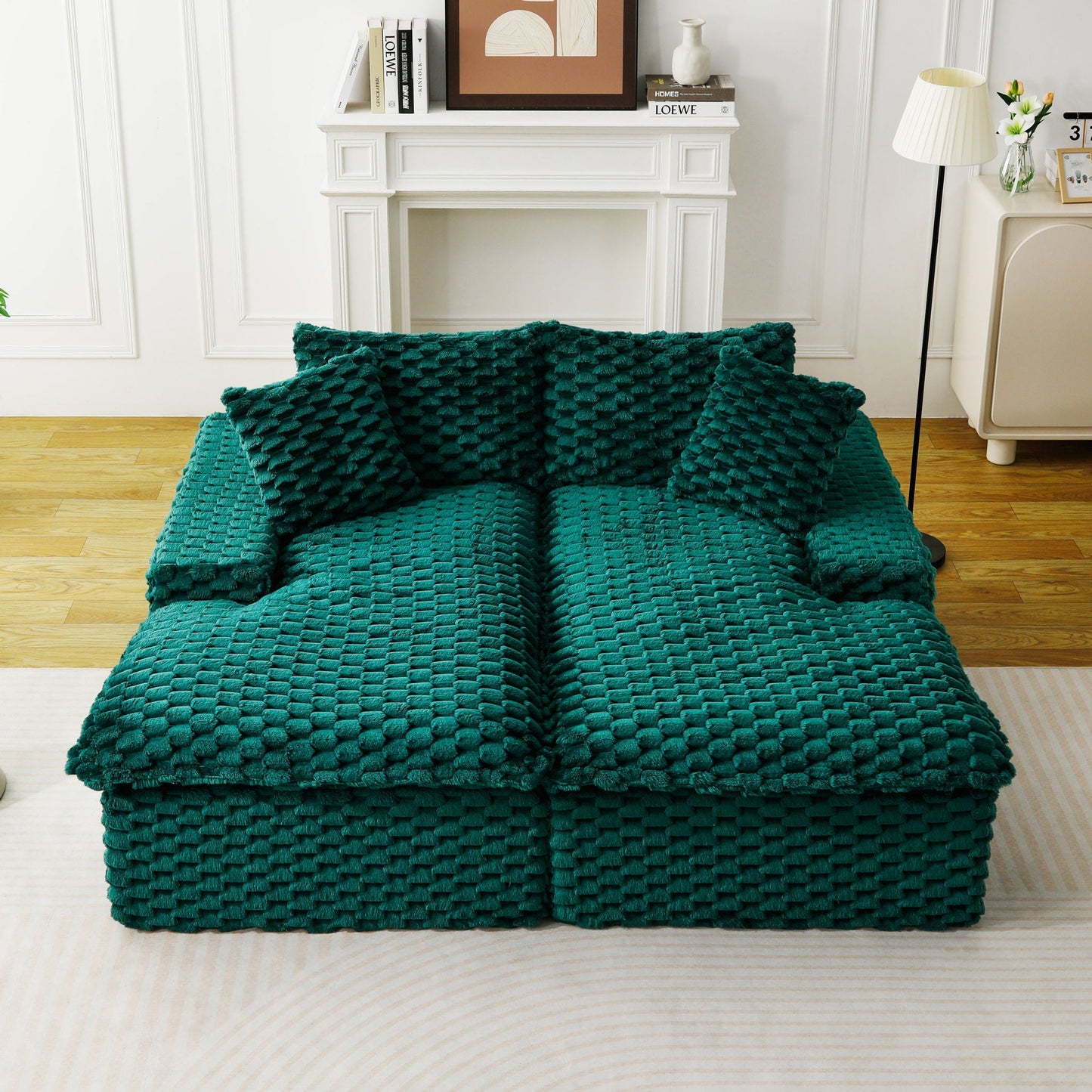 Double Chaise Lounge With Full Compressed Sponge