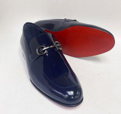 C Collection Patent Leather Loafer - Navy