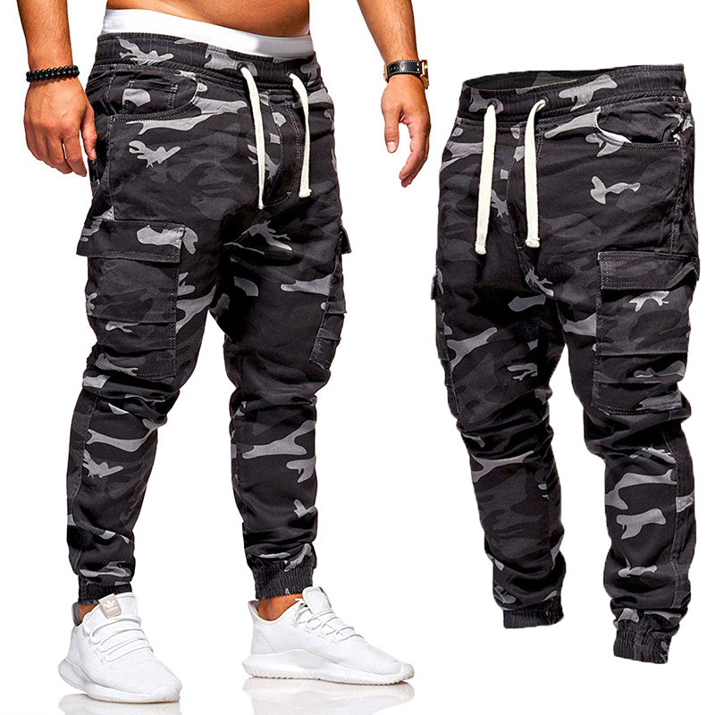 Men's Fashion Camouflage Drawstring Casual Pants