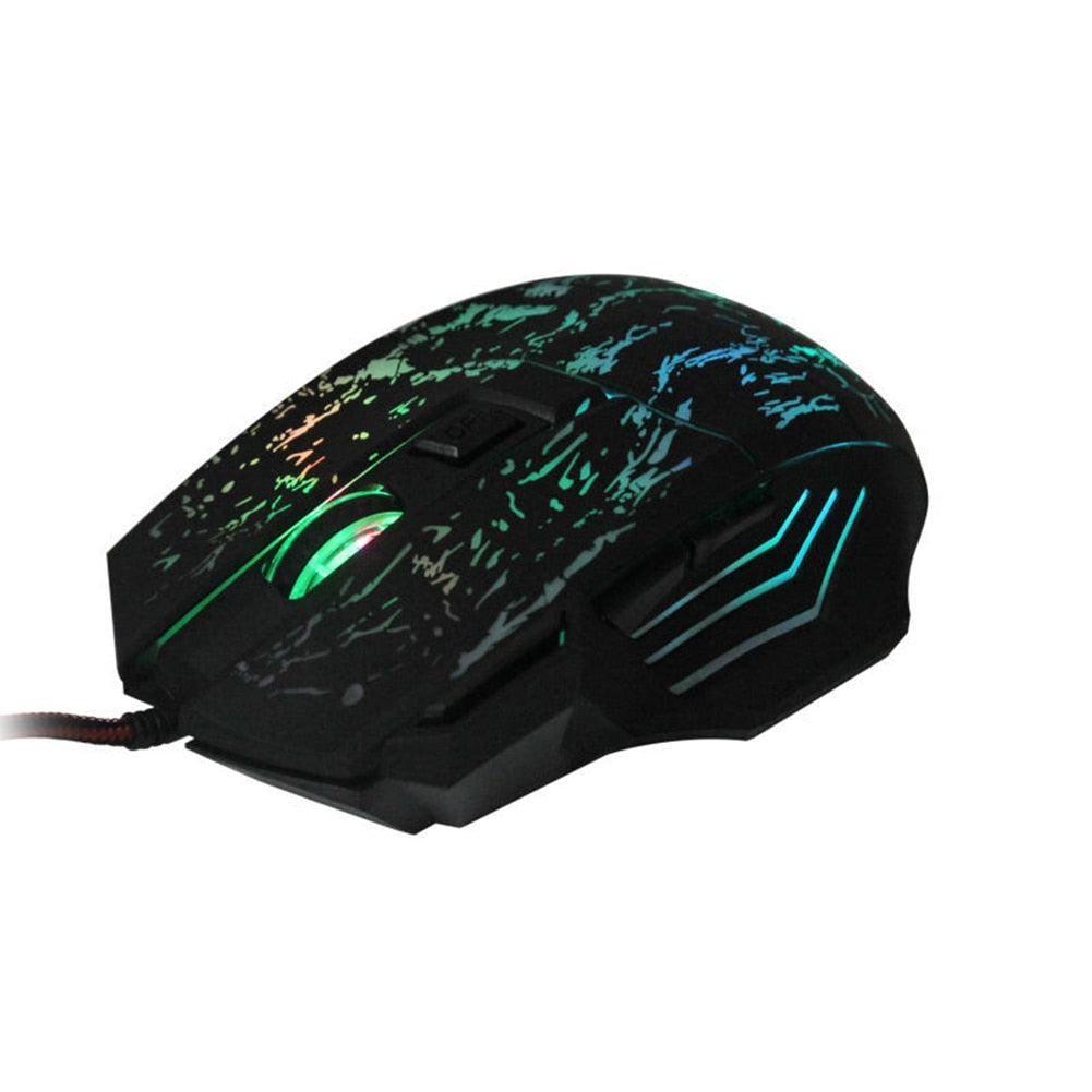 Gaming Mouse with RGB Lighting and Adjustable DPI for Precision Control