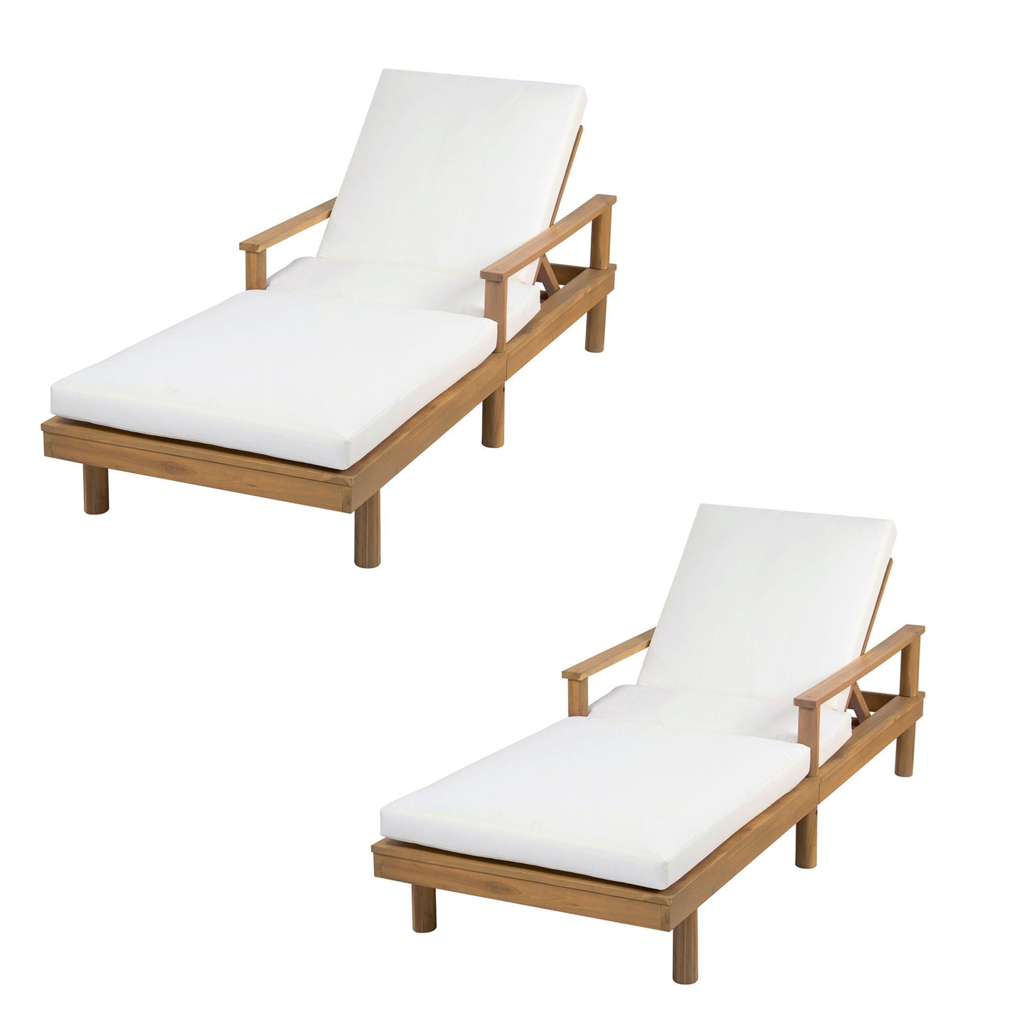 5 Position Adjustable Outdoor Chaise Lounge