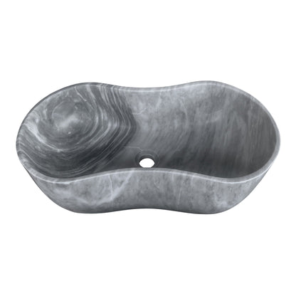 Bathroom Vessel Sink With Wavy Design