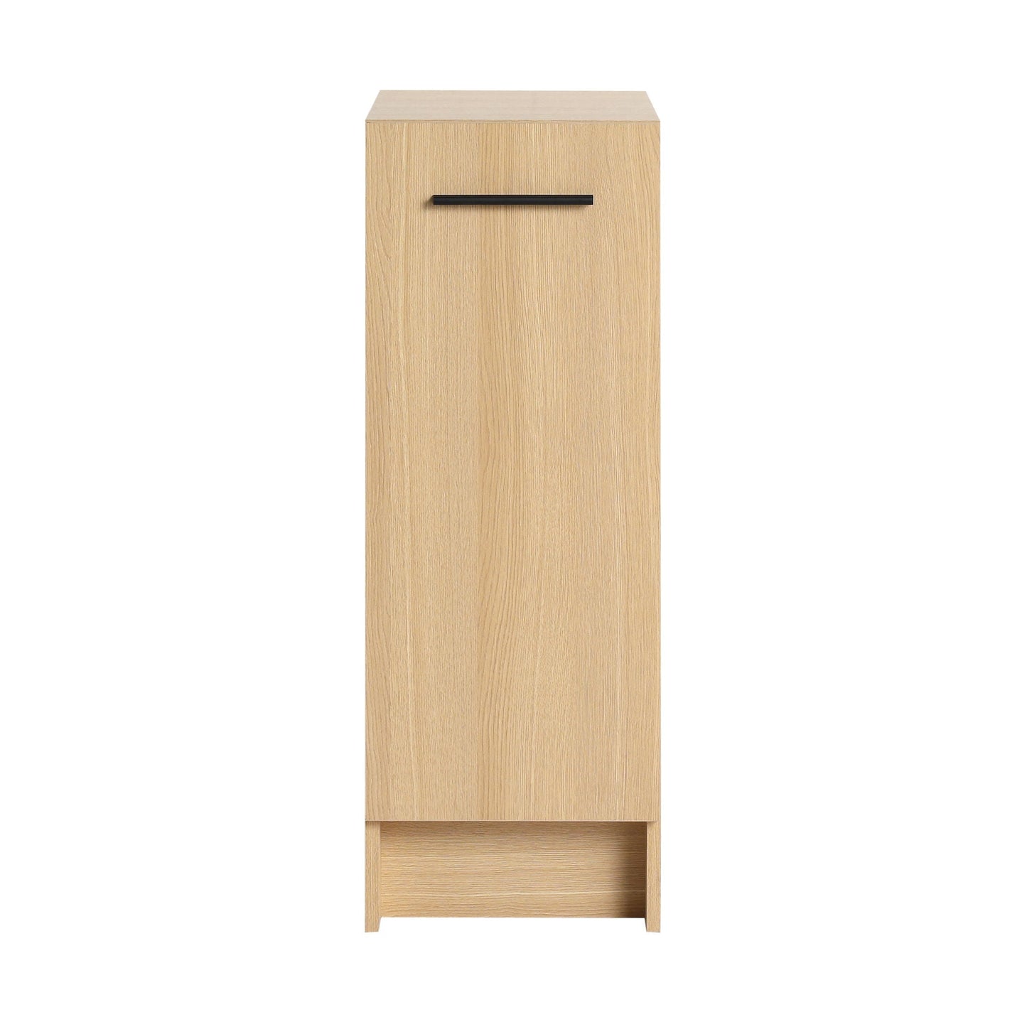 Slim Freestanding Bathroom Storage Cabinet - Light Oak