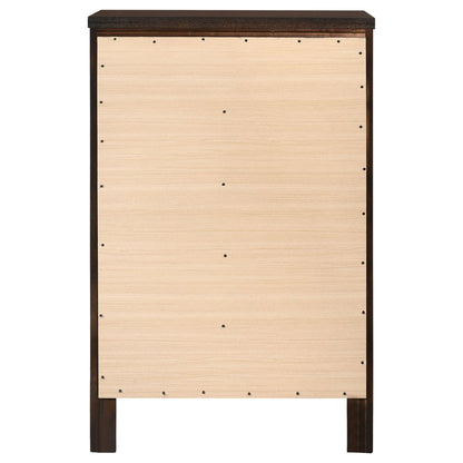 Carlton 5-drawer Bedroom Chest Cappuccino