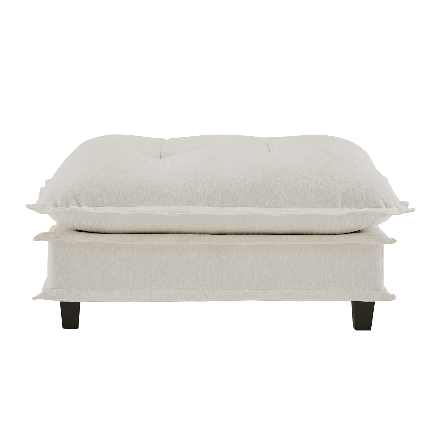 73 Chenille Ottoman