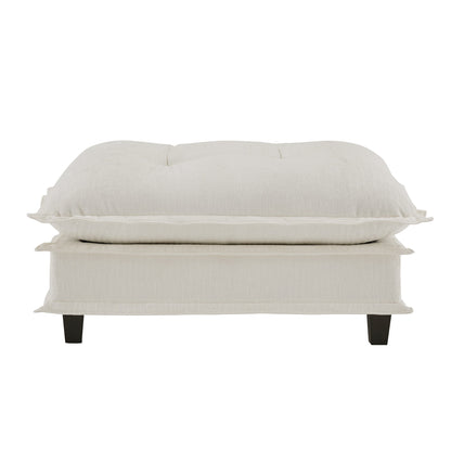 73 Chenille Ottoman