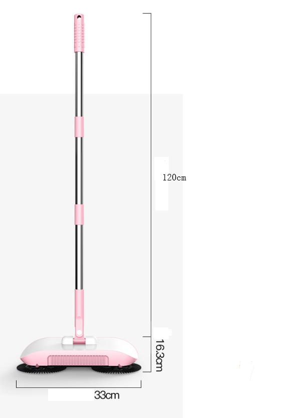 Hand Push Sweeper with Dustpan - All-in-One Household Floor Mop for Easy Cleaning