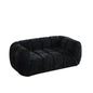 Quilted Cloud Sofa With Rounded Armrests And Piano Key Backrest Design