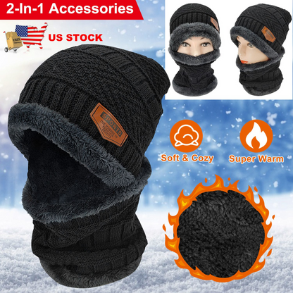 GBruno Winter Beanie Hat Scarf Set Unisex