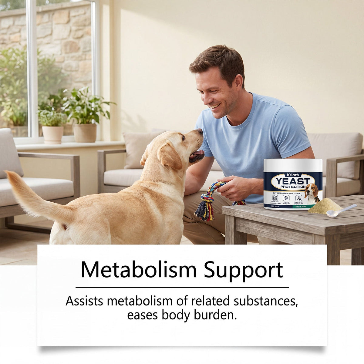 Kriath Dog Yeast Supplement Daily Care For Dogs' Body Comfort And Nutrition Supplement