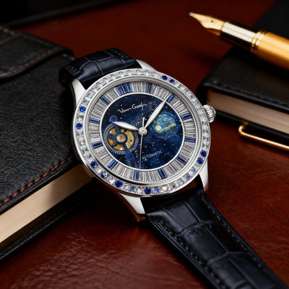 VanGogh Men's Geneva Series Art Automatic Mechanical Watch