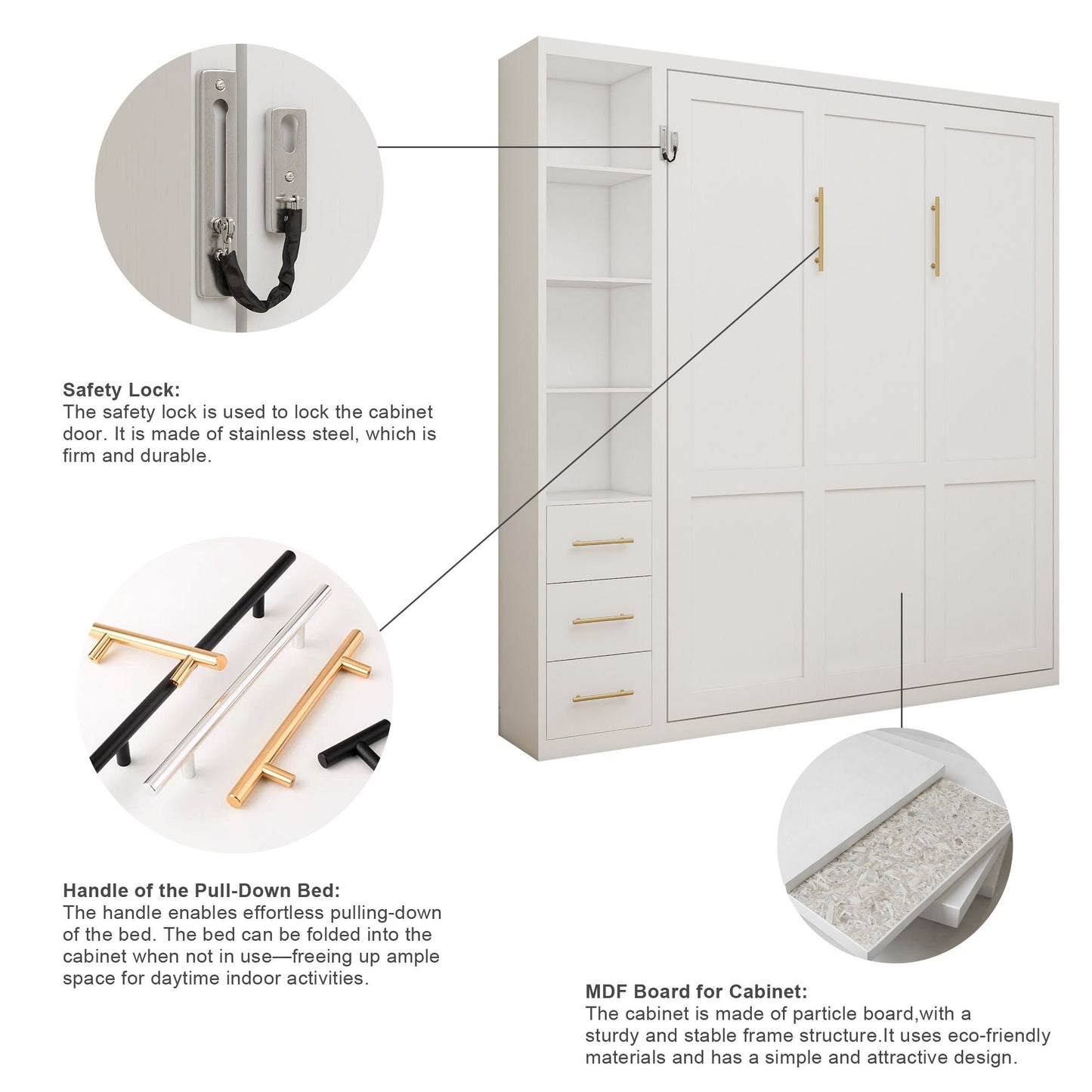 Folding Vertical Murphy Wall Bed