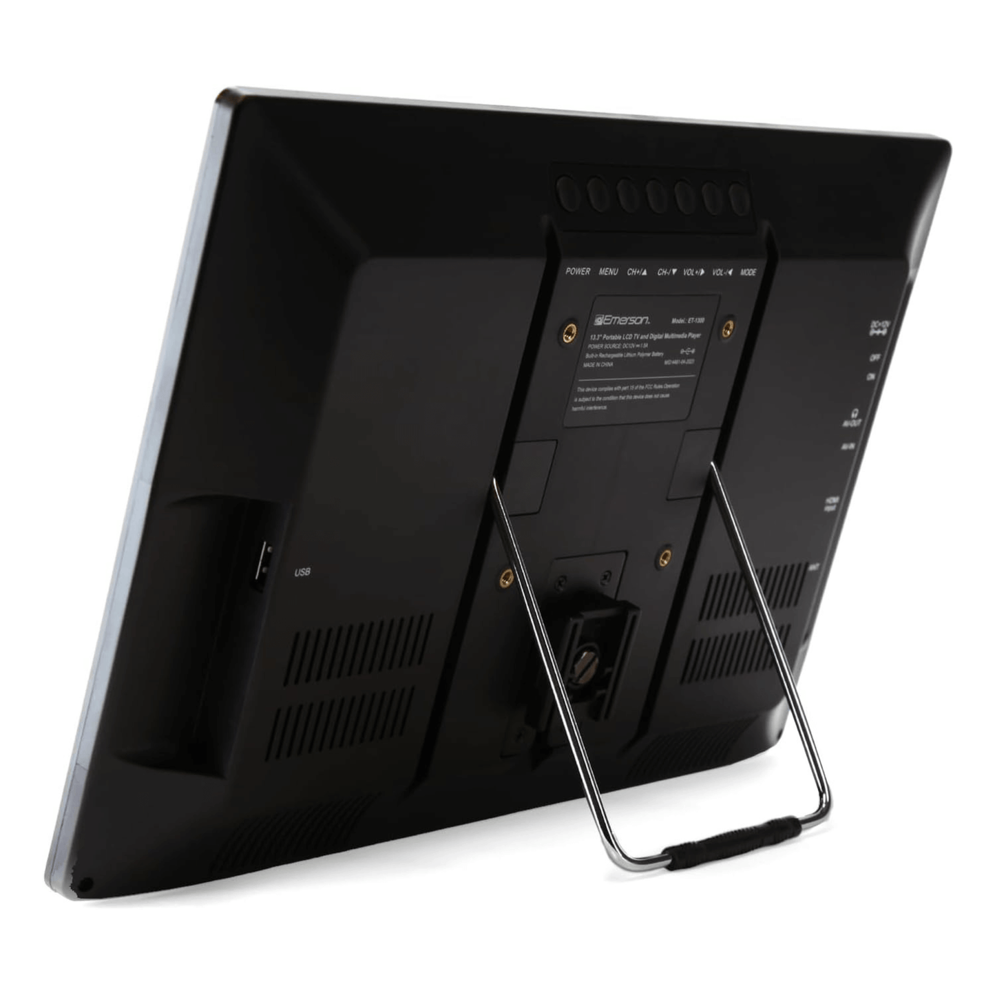 Emerson 13.3" Portable Rechargeable 12V ACDC TV - Refurbished
