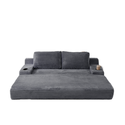 70.8-Inch Corduroy Two-In-One Sofa Bed