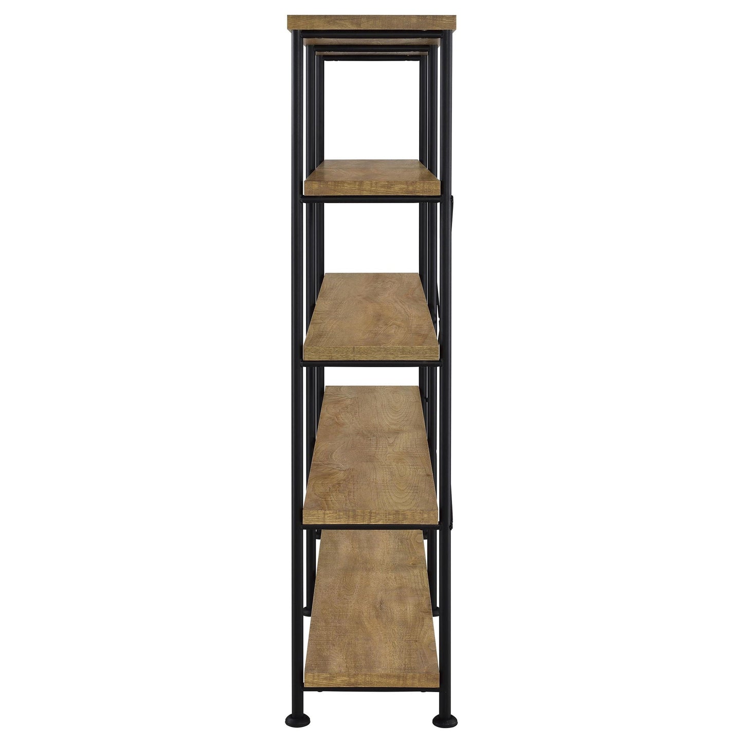 Analiese 63-inch 4-shelf Double Bookshelf Mango