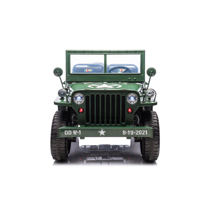 24V Magic Cars Military Willy Jeep 3 Seater Electric Ride on