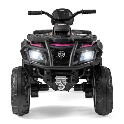 24V Kids ATV 2-Seater with 4 Motors with LED Lights and Music