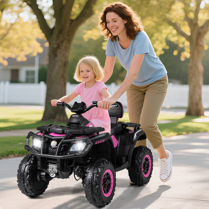 24V Kids ATV 2-Seater with 4 Motors with LED Lights and Music