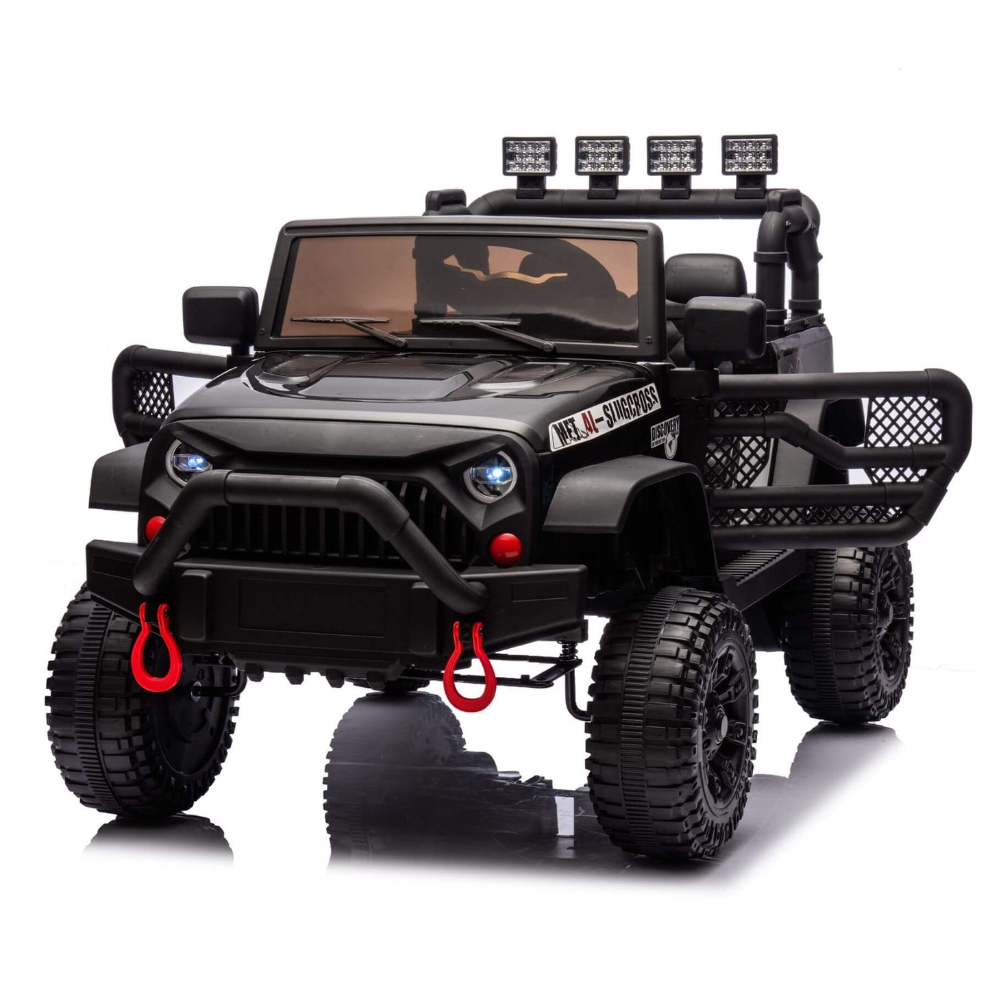 HIFINE 24V Kids Ride On Car W/Parents Remote Control, Black