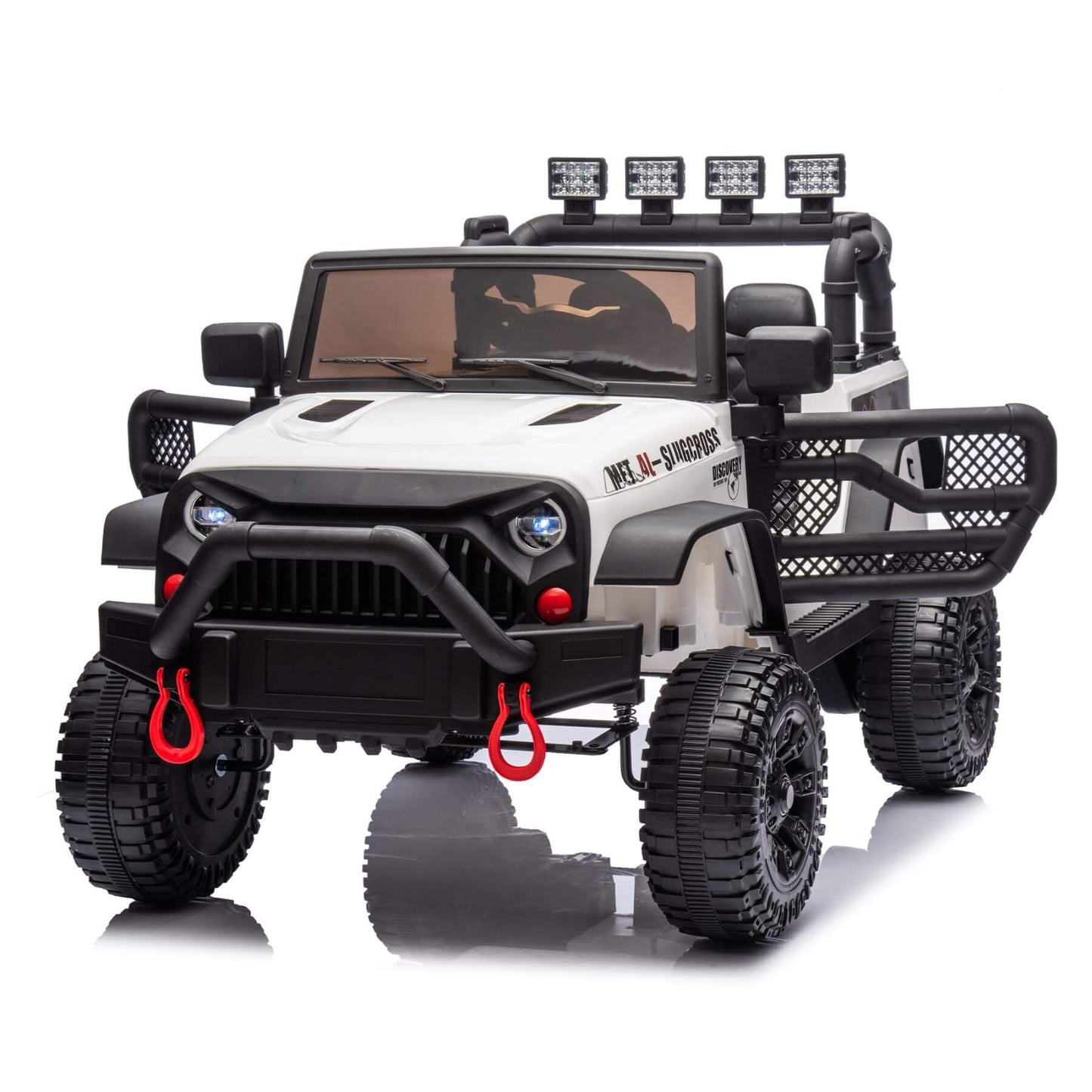 HIFINE 24V Kids Ride On Car W/Parents Remote Control, White