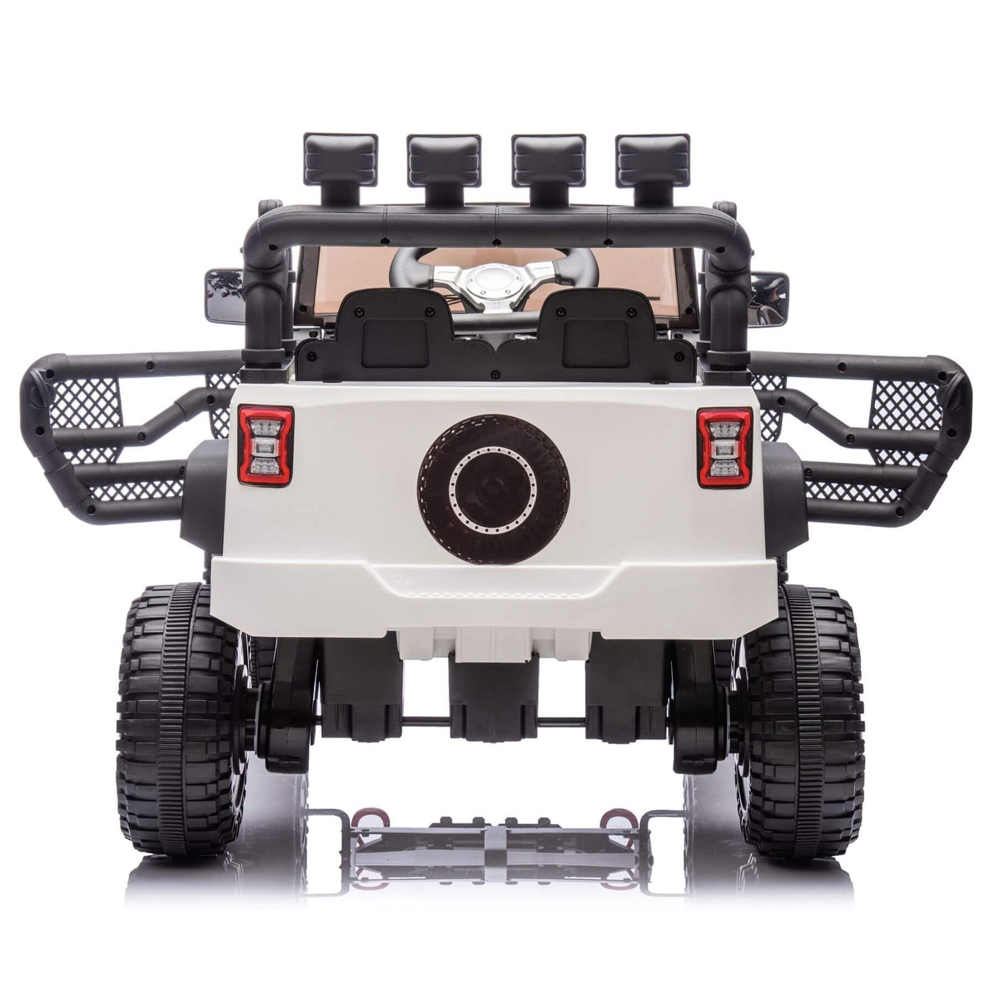 HIFINE 24V Kids Ride On Car W/Parents Remote Control, White